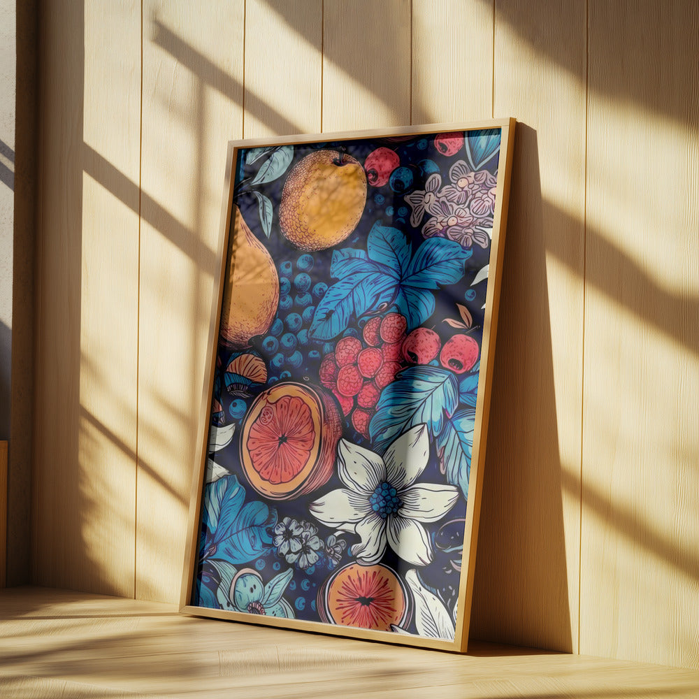 Kukkia ja hedelmiä 6 | Julisteet - Taidevedokset