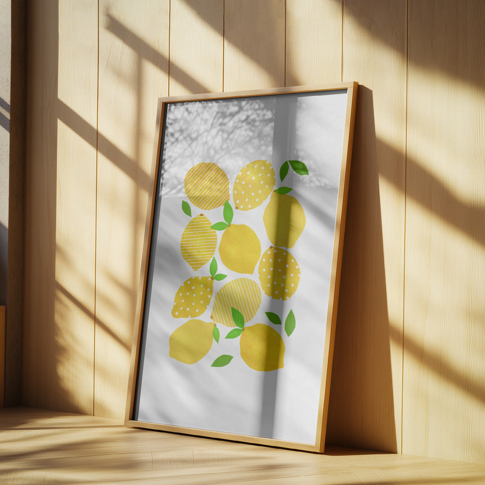 Zitronenmenge | Poster - Kunstdruck