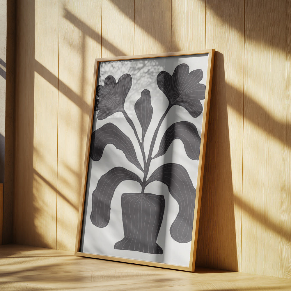Linolschnitt Blumen #2 | Poster