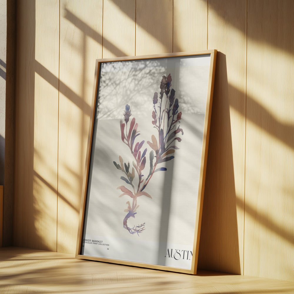 Aquarelldrucksammlung. Blumenmarkt - Austin | Poster
