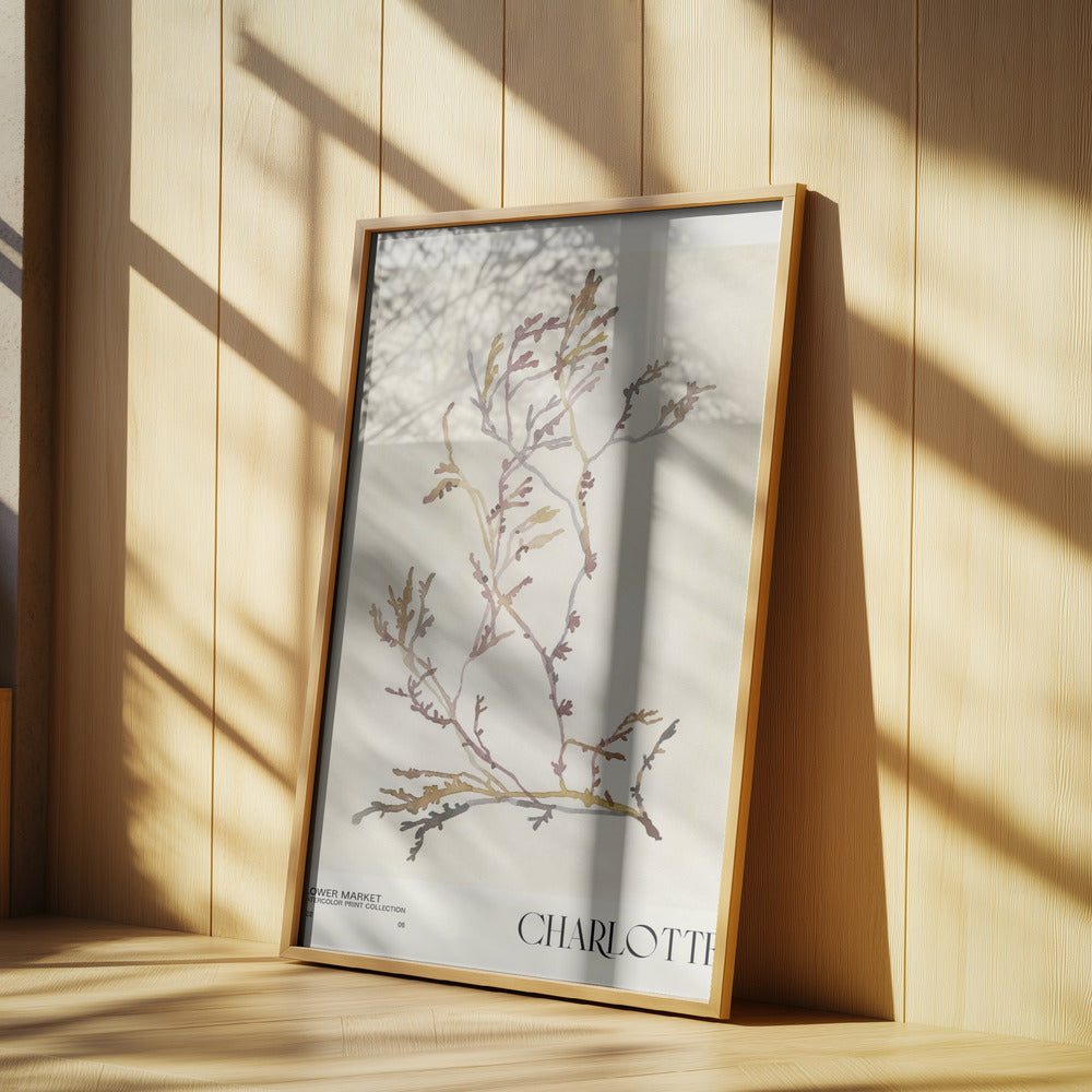 Aquarelldrucksammlung. Blumenmarkt - Charlotte | Poster