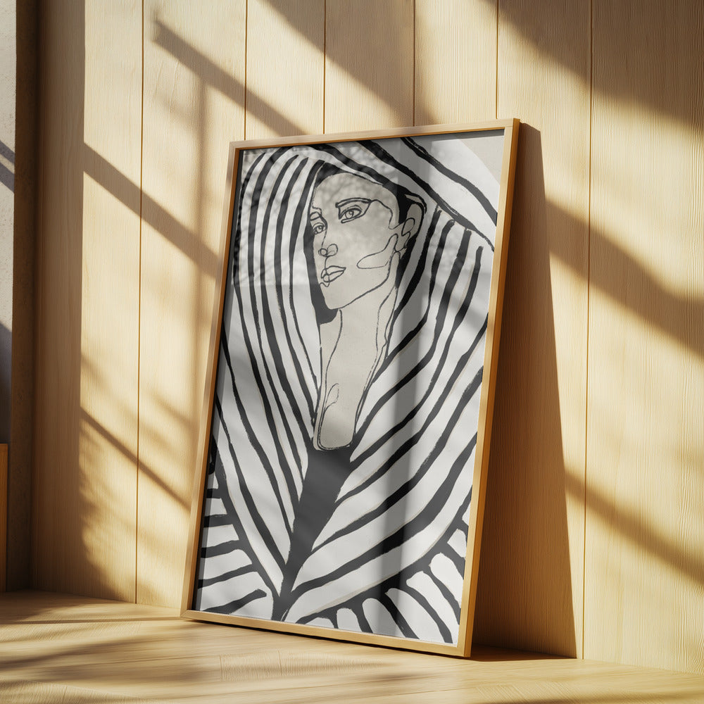 Gestreifter Mantel | Poster