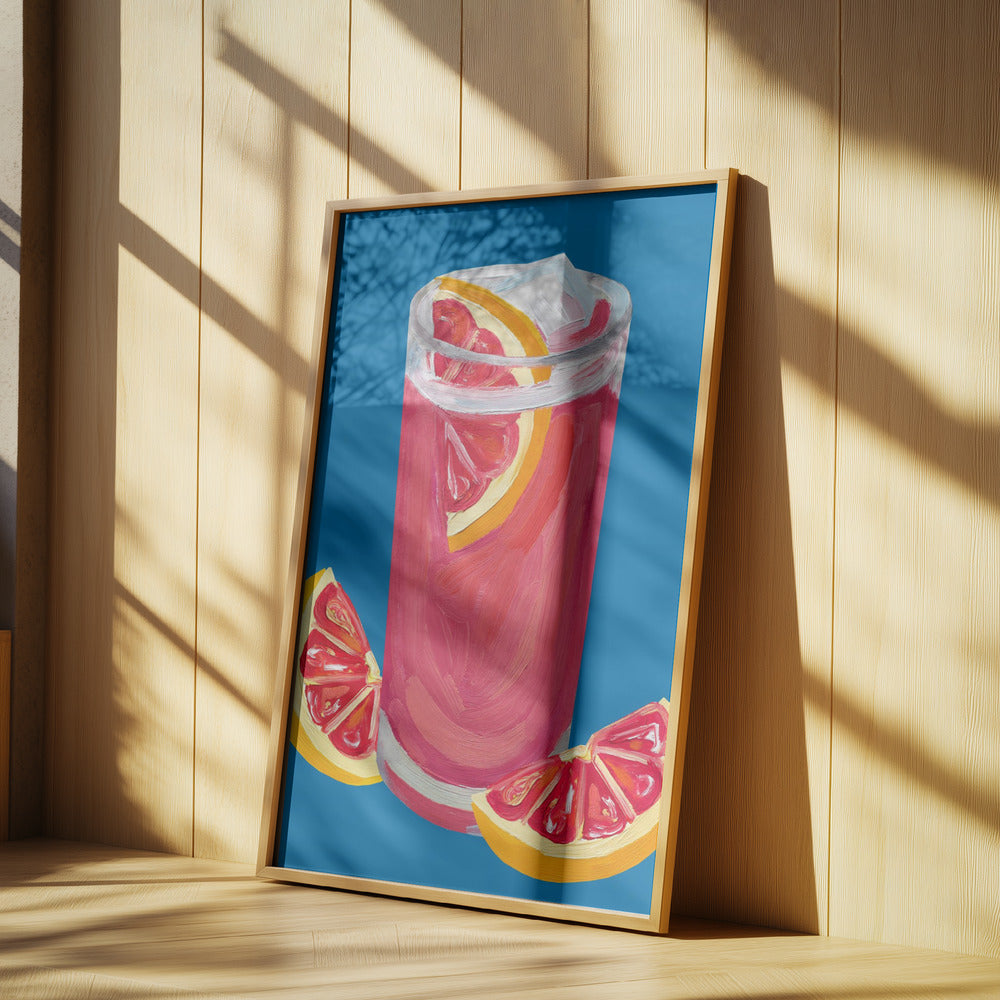 Grapefruit Paloma Blue | Poster