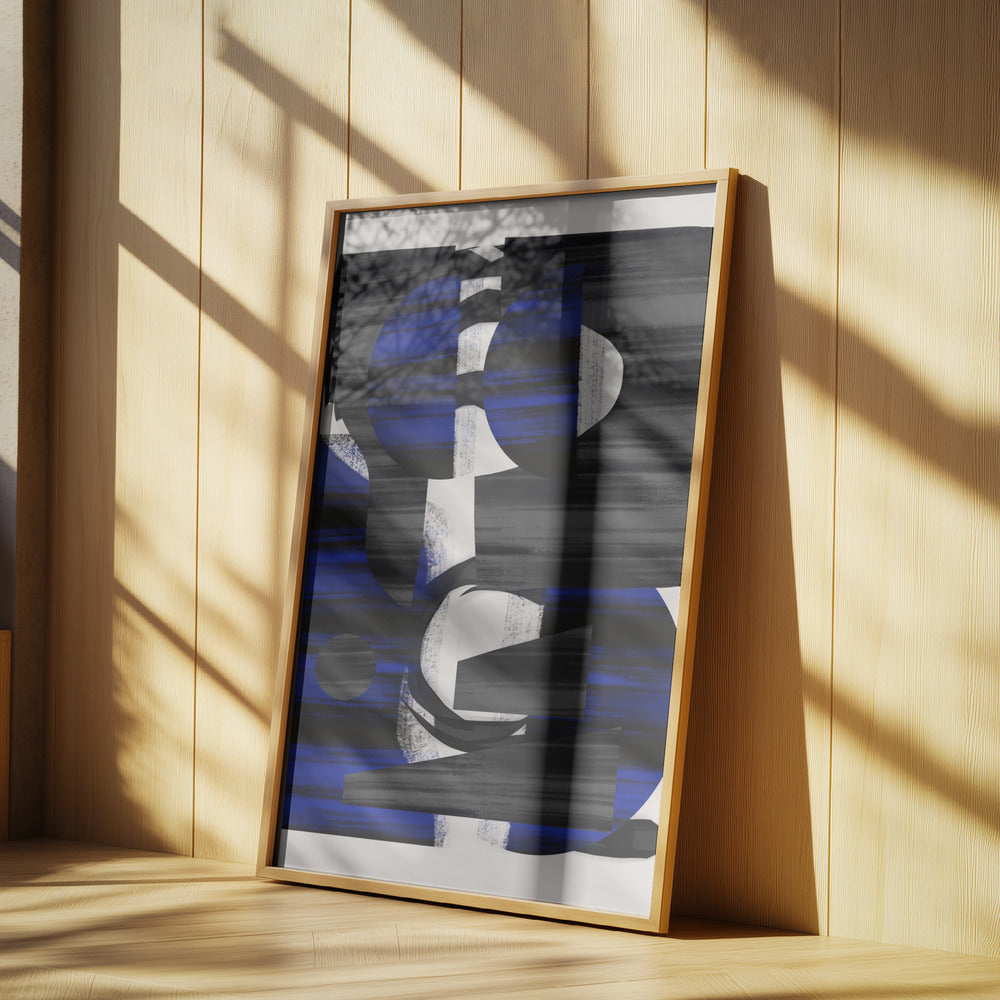 Abstrakte Streifen-Minimalcollage 28 | Poster
