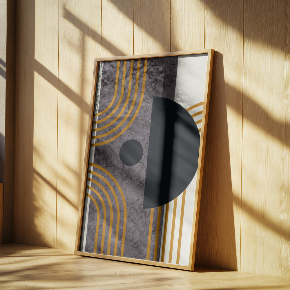 Marmorkomposition aus der Mitte des Jahrhunderts | Poster