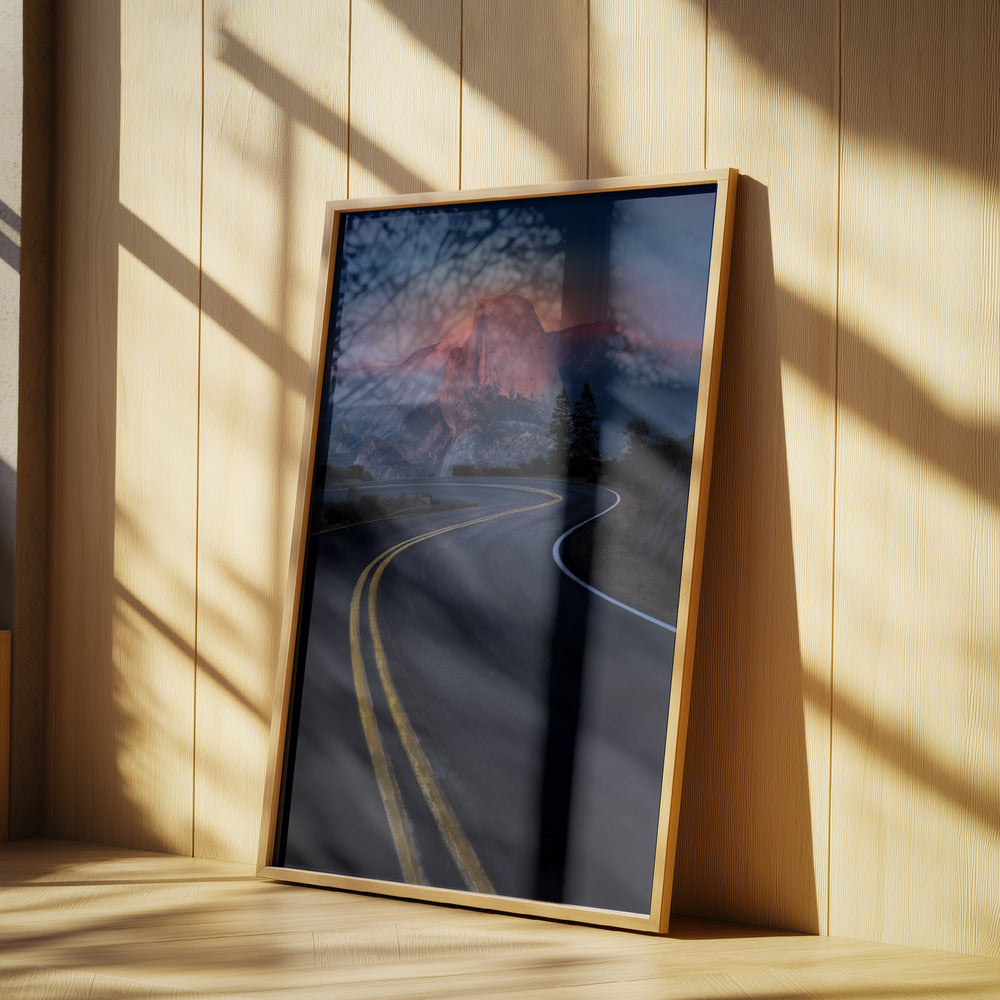 Sunset Half Dome Yosemite | Poster