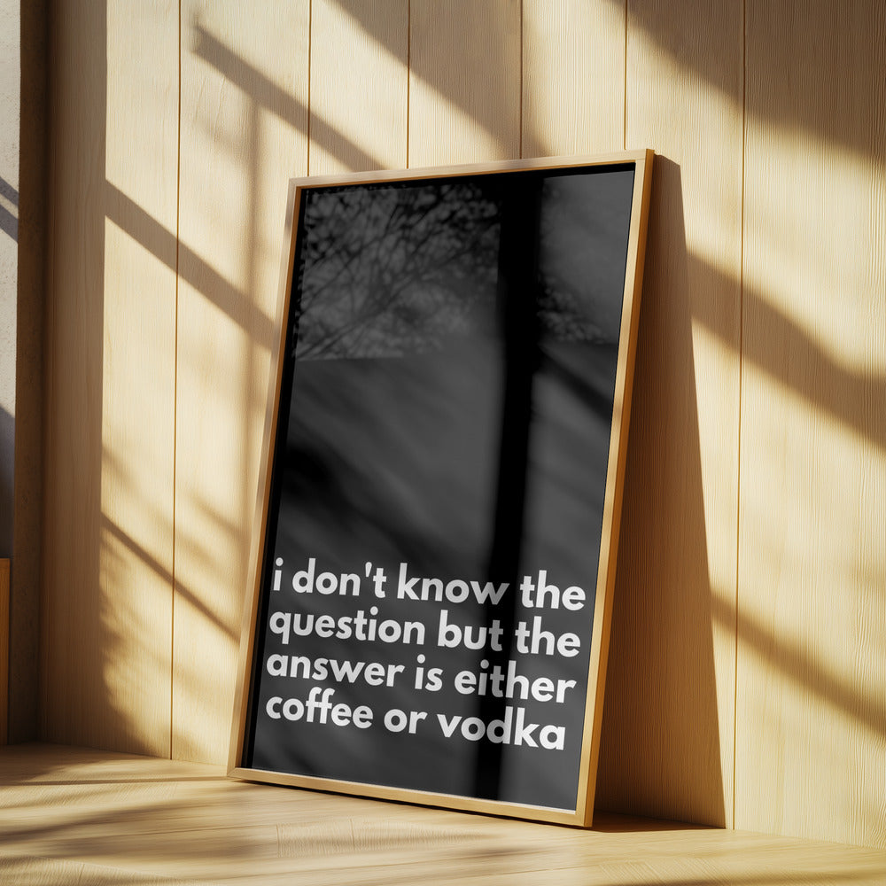 Kaffee- oder Wodka-Dilemma | Poster