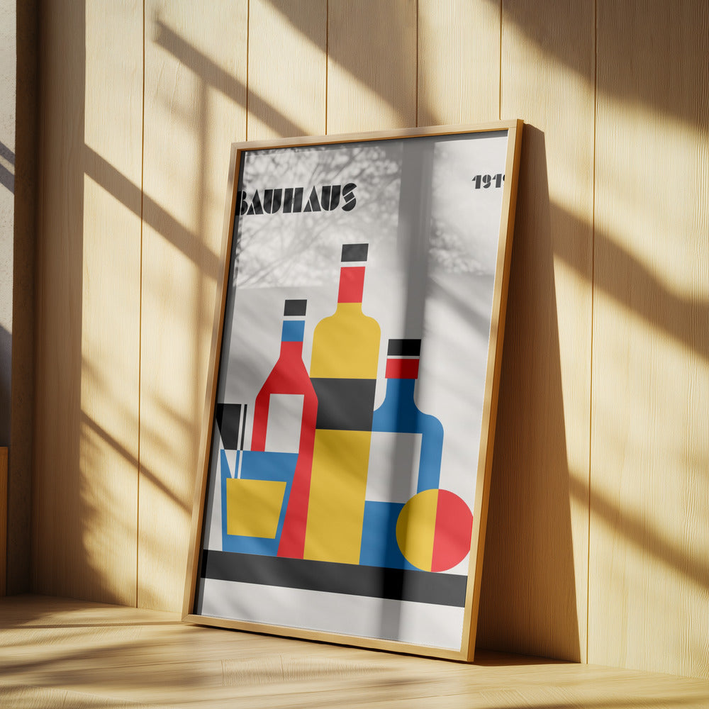 Bauhaus Wine Print | Poster