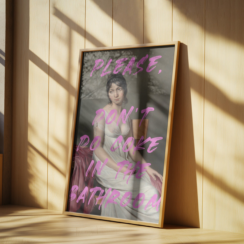Bitte nimm kein Cola im Badezimmer | Poster