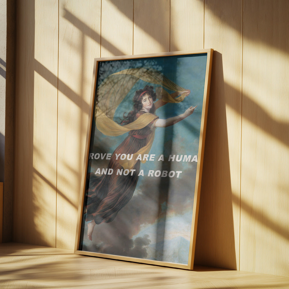 Beweise, dass du ein Mensch und kein Roboter bist. | Poster