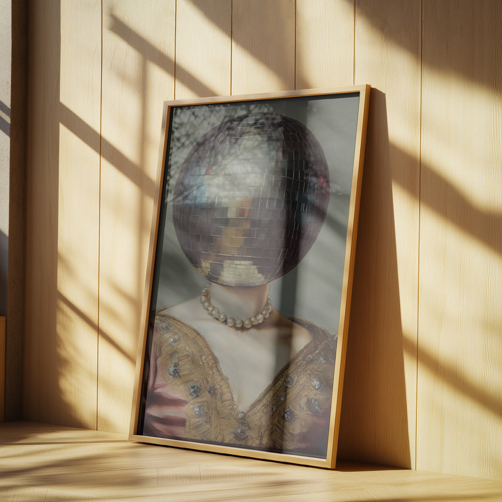 DiscoHead Queen / Veränderte Collage-Kunst | Poster