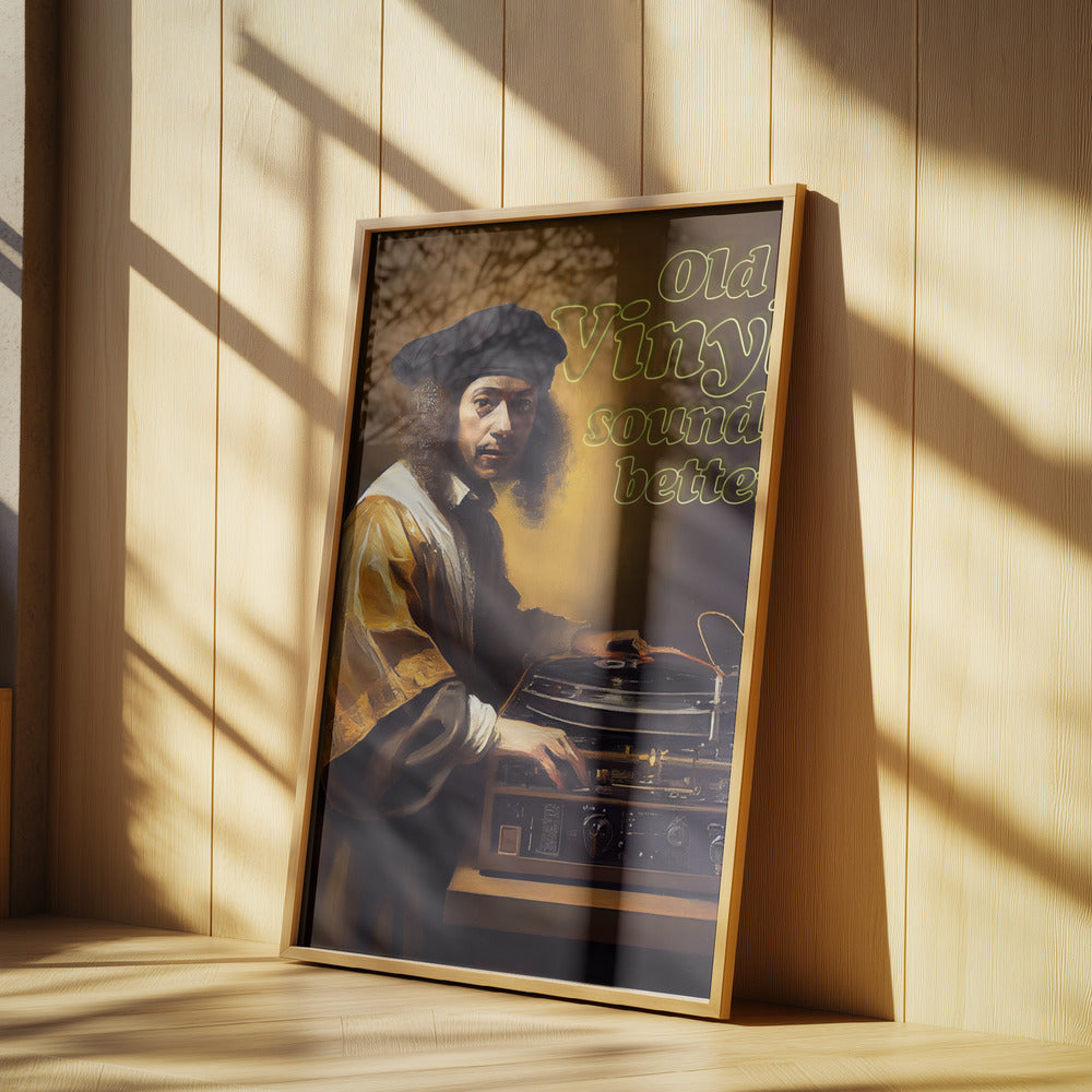 Altes Vinyl klingt besser | Poster