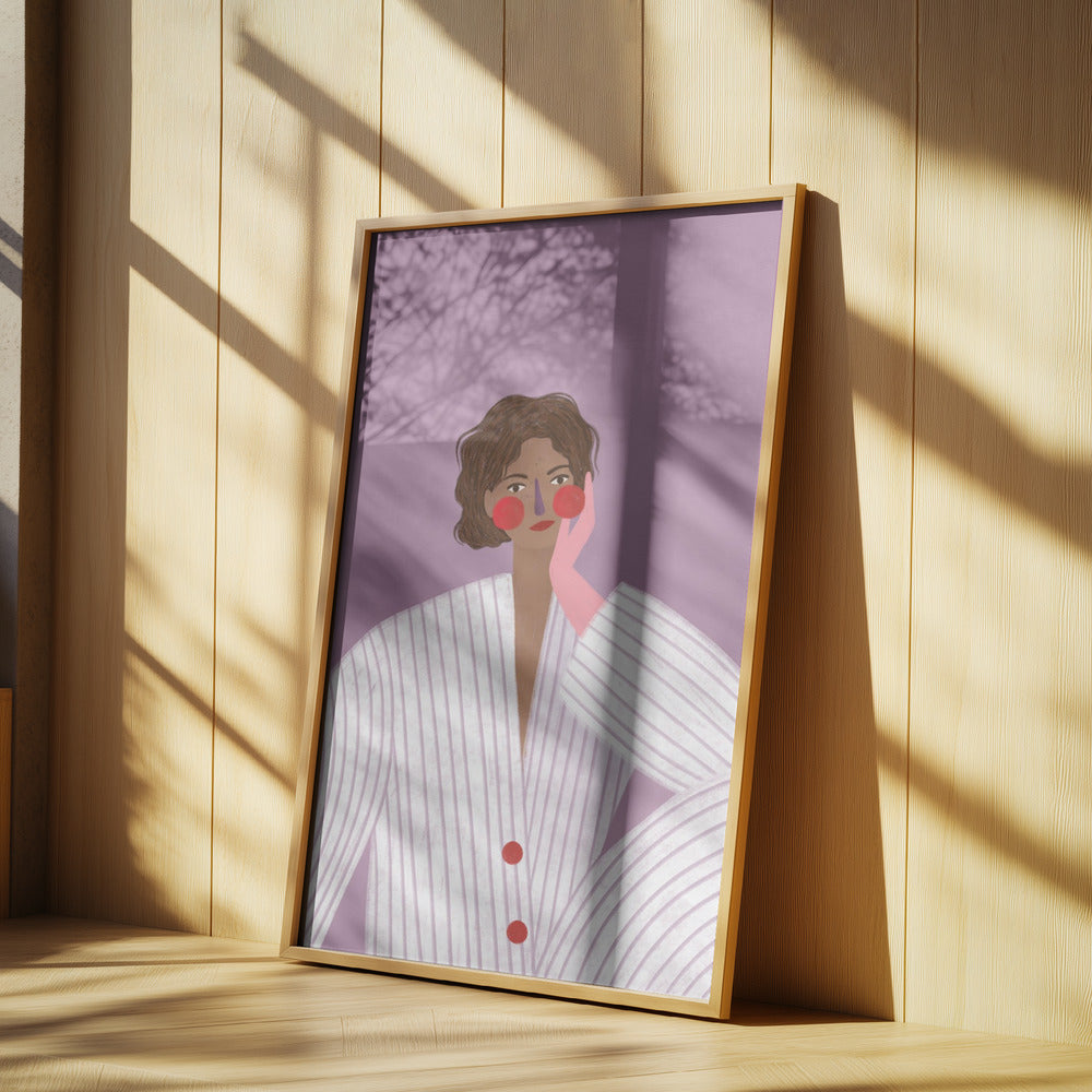 Die Frau mit dem rosa Handschuh | Poster