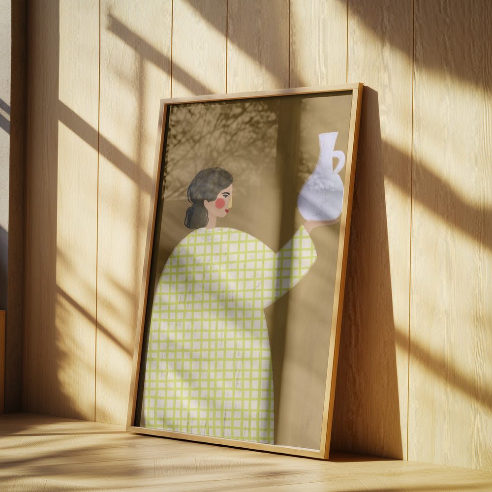 Die Frau mit der Vase | Poster