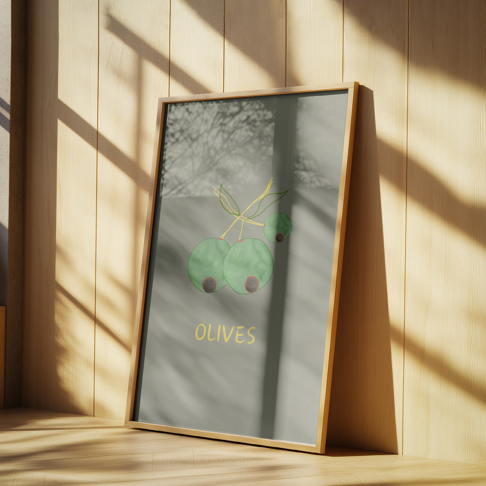 Oliven in Grün | Poster