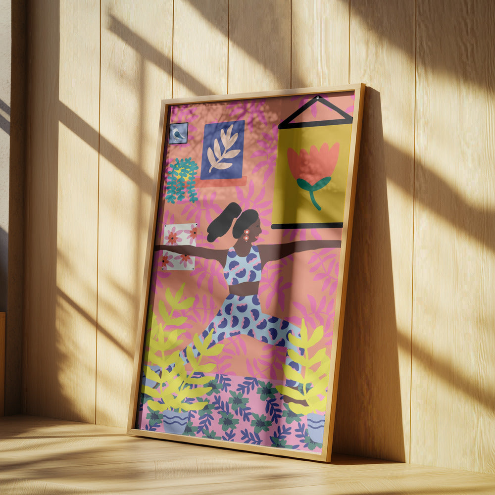 Yoga-Kriegerposition | Poster