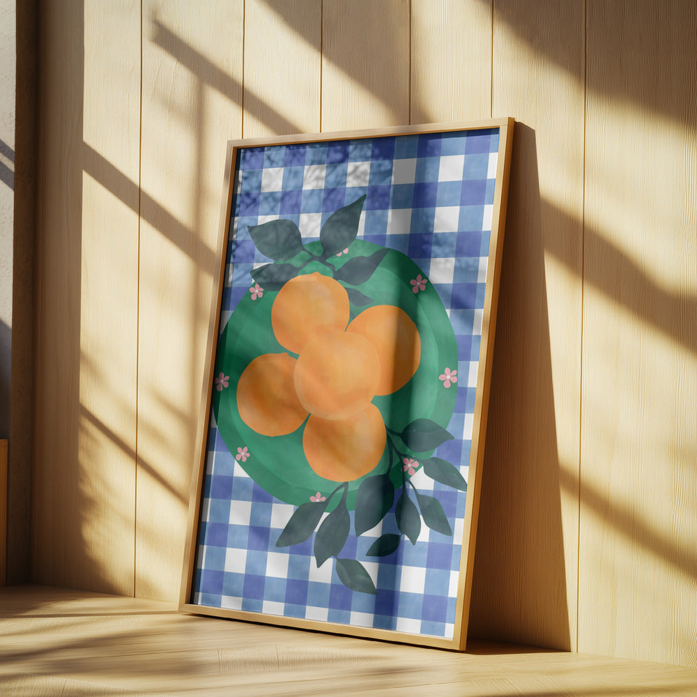 Charm de cítricos a cuadros | Posters  - Impresiones de Arte