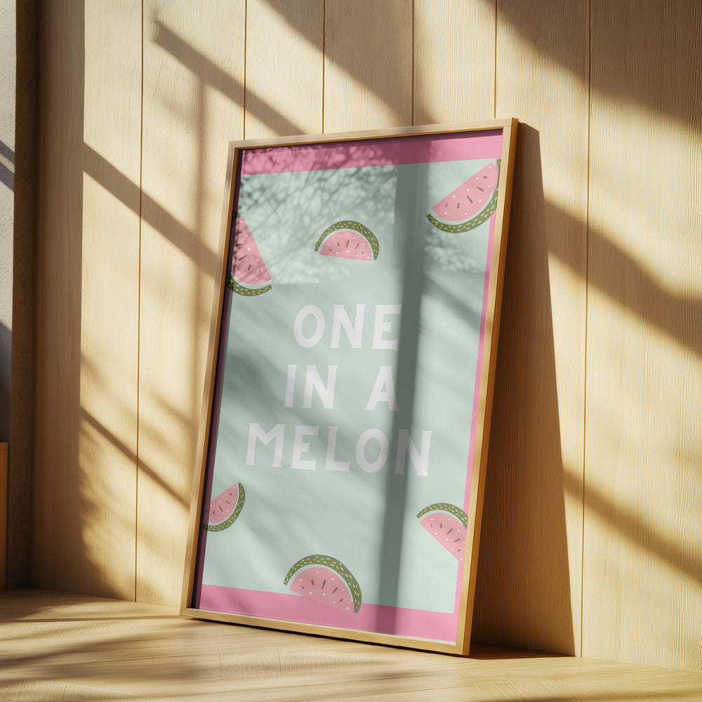 Einer in einer Melone | Poster - Kunstdruck