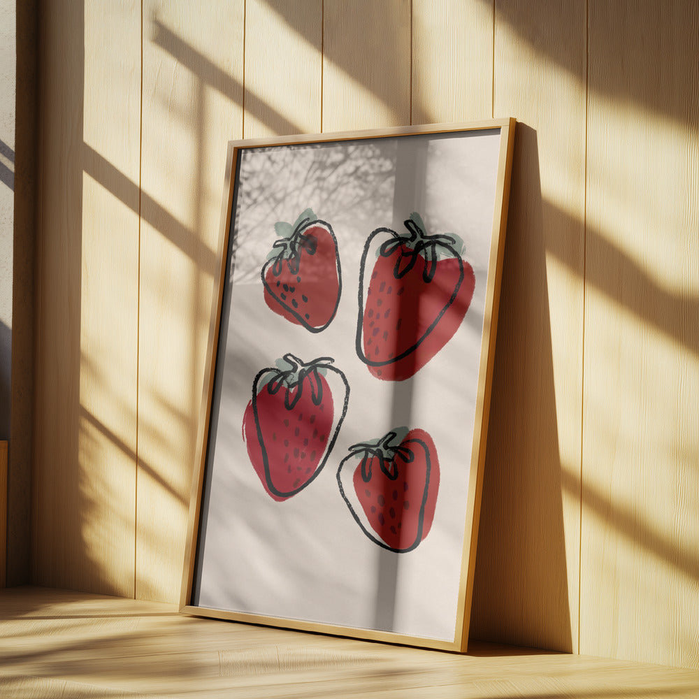 Mansikat | Julisteet - Taidevedokset