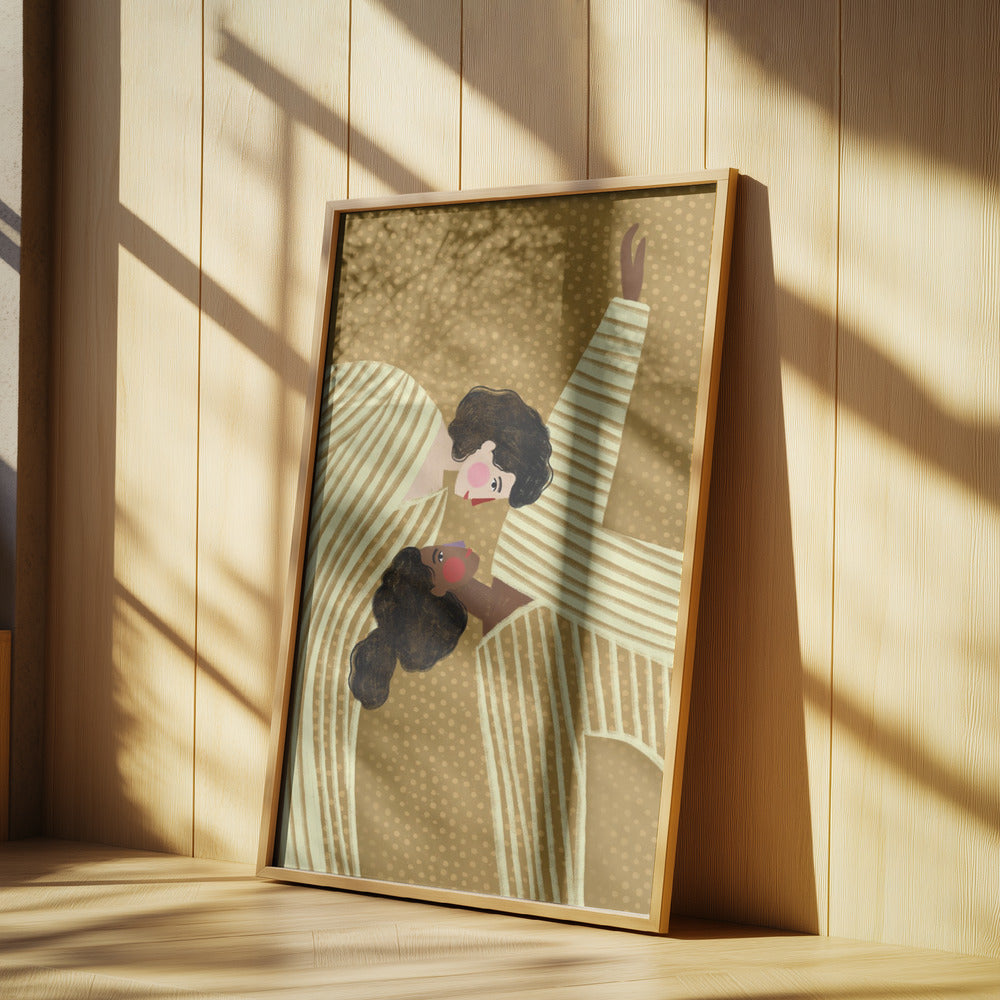 Zwei Linienfrauen | Poster