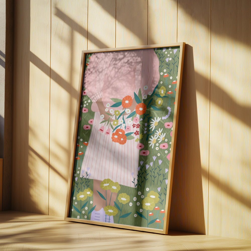 Blüten in der Hand | Poster