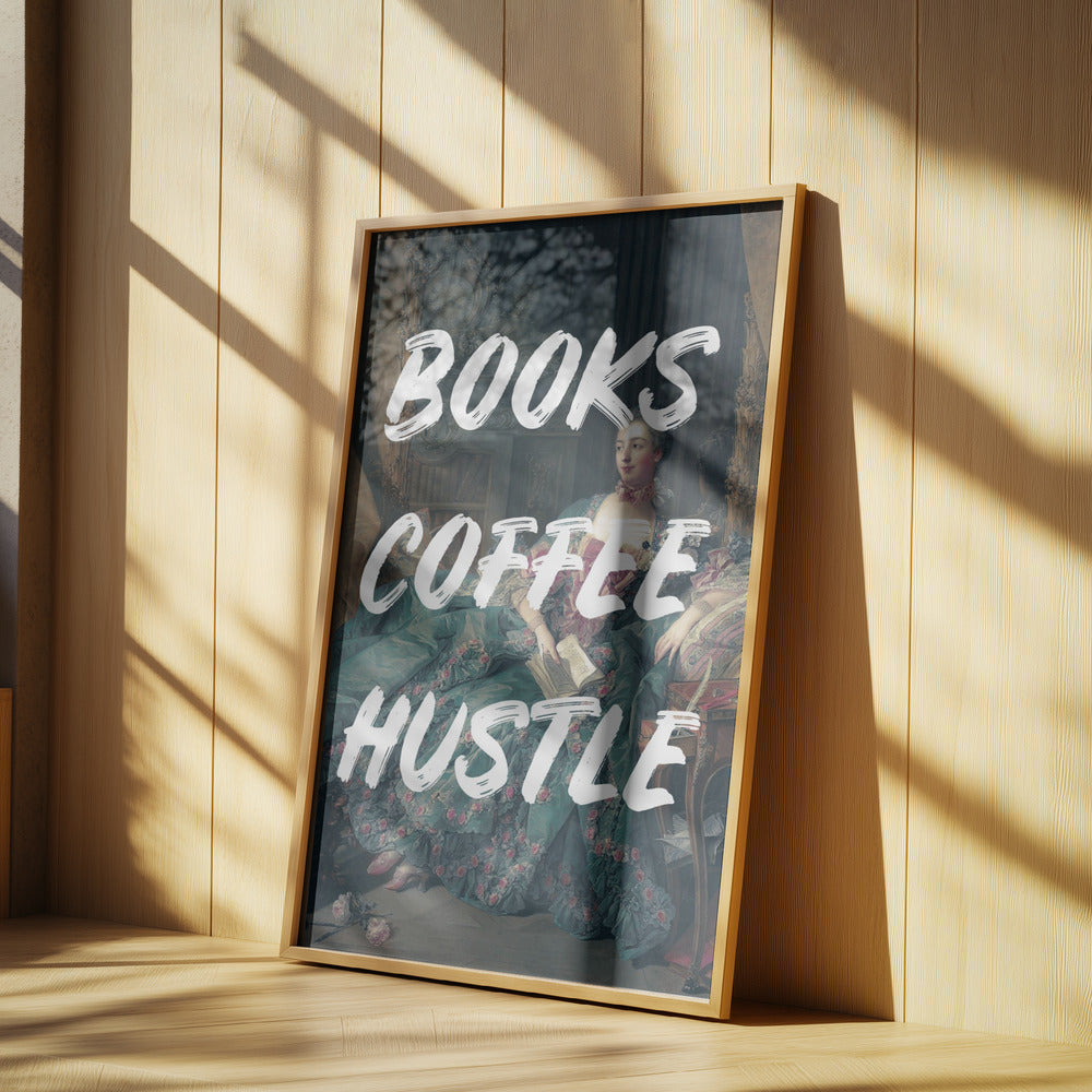 Bookscoffeewhite Ratioiso | Poster