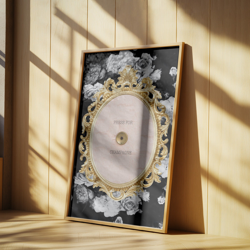 Champagnedarkfloral Ratio2x3 | Poster
