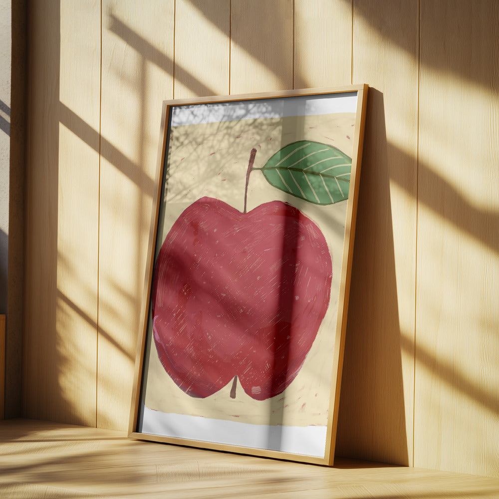 Großer roter Apfel | Poster