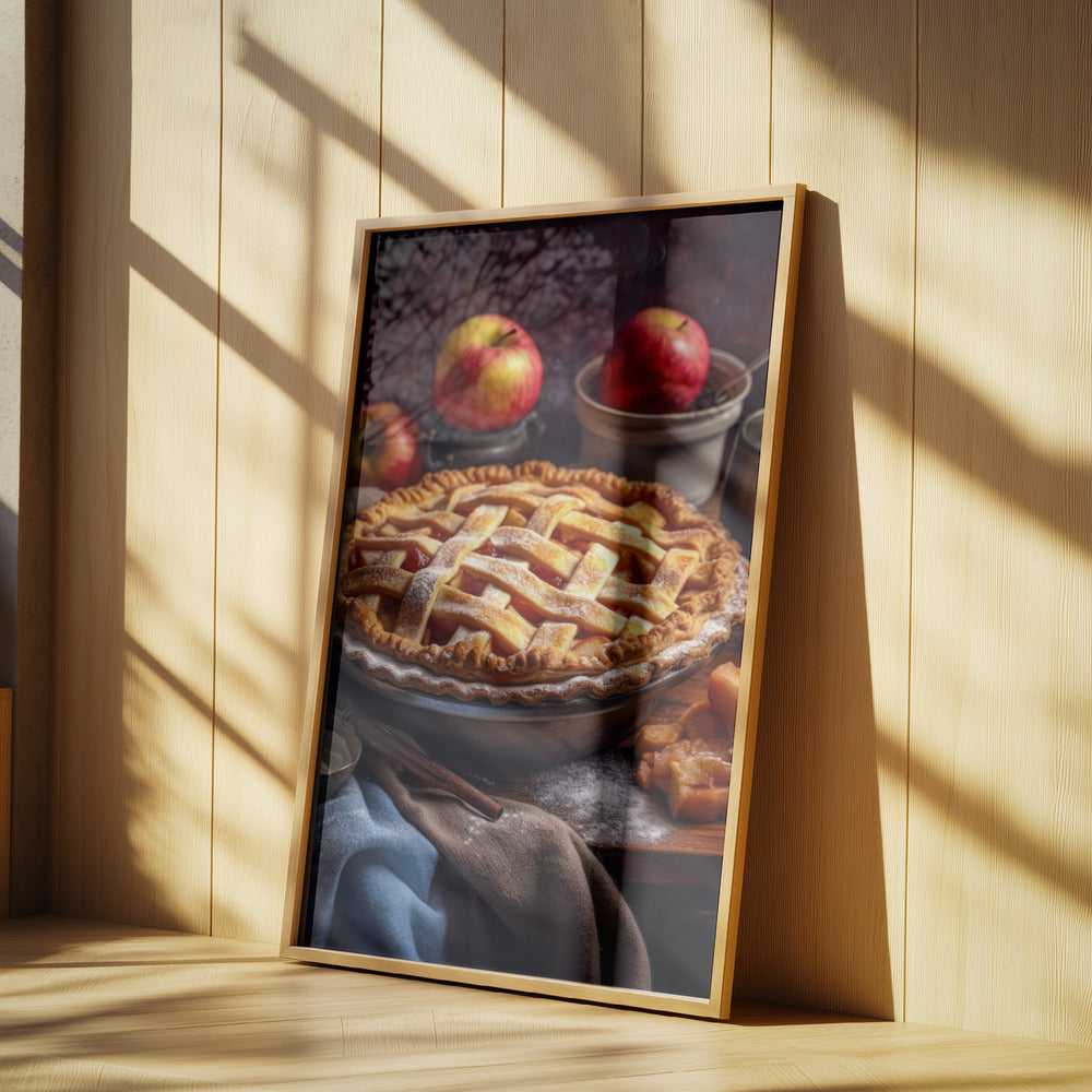 Äppelpajkaka Matfotografi | Poster