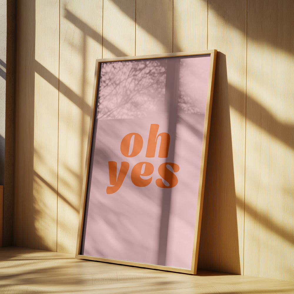 Oh ja | Poster - Kunstdruck