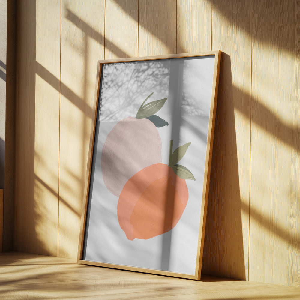 Gemalter Pfirsich | Poster