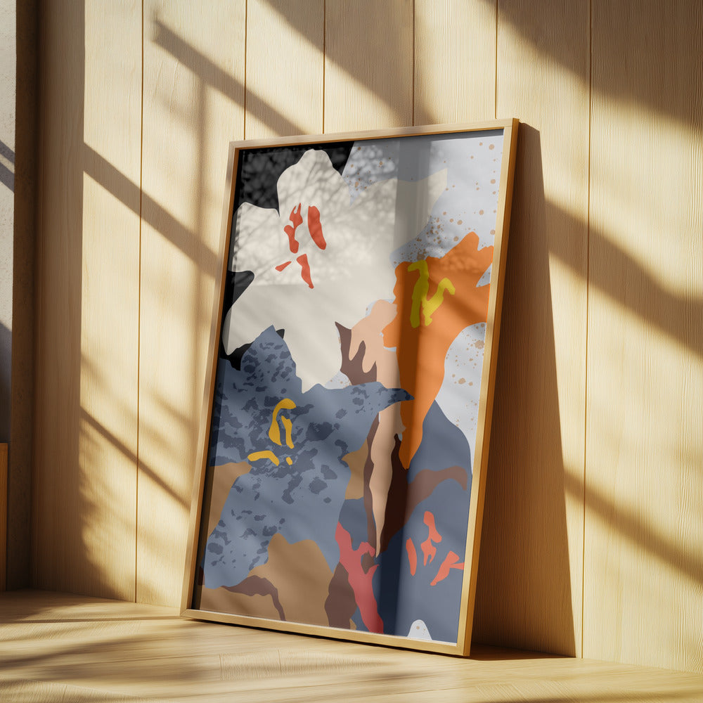 Abstract Lilies Close Up | Poster
