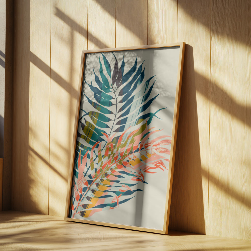 Colorful Palm Leaves | Poster