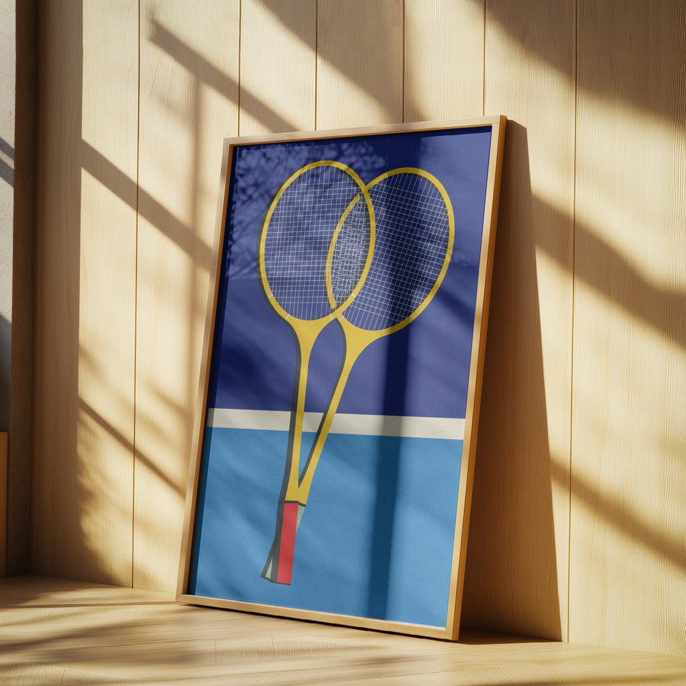 Badmintonschläger aus Holz | Poster