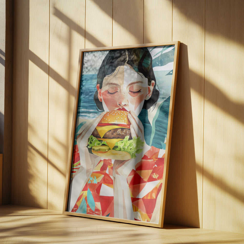 Geschmacksessende Frau | Poster