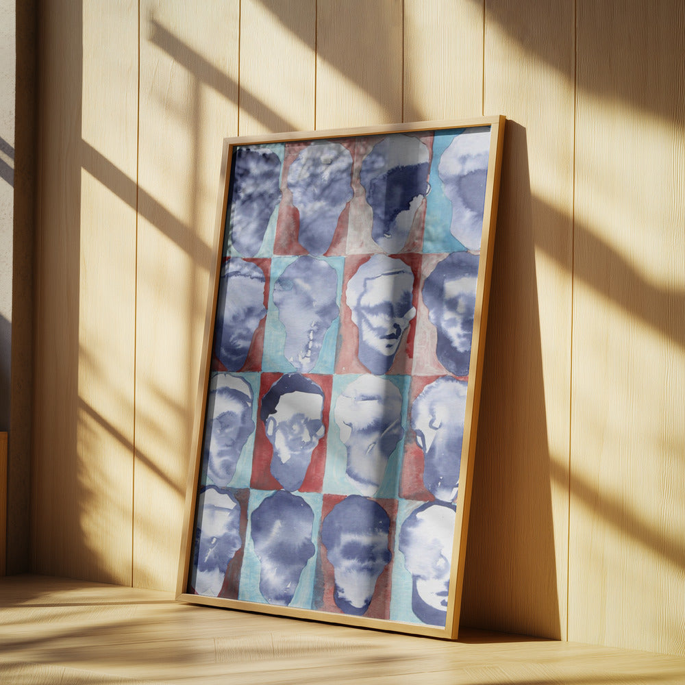 Aldo Rot Blau 4x4 | Poster