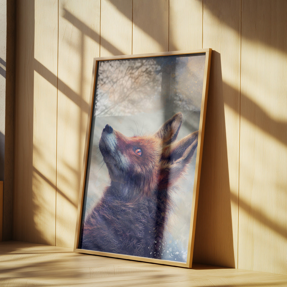 Tierfuchs Aquarell Tierkunst | Poster