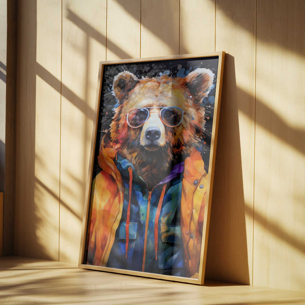 Bär Aquarell Tierkunst | Poster