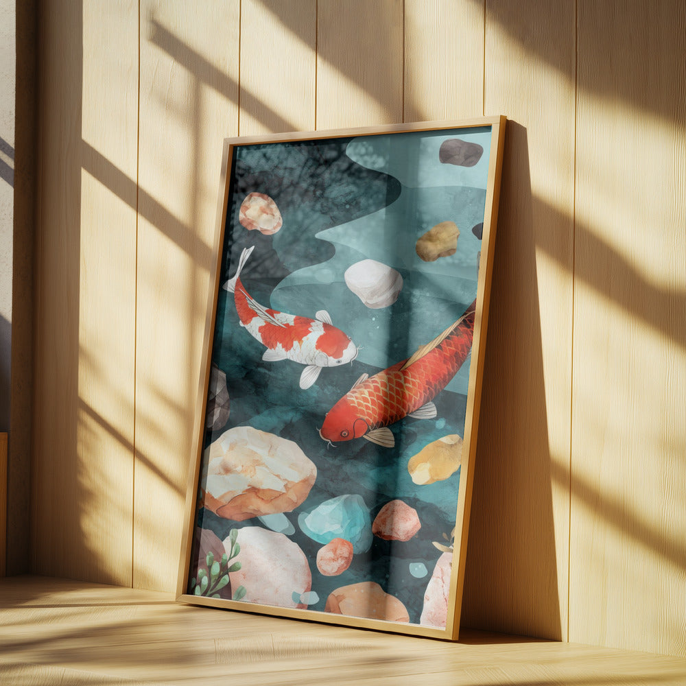 Fisch Aquarell Tier Kunst | Poster