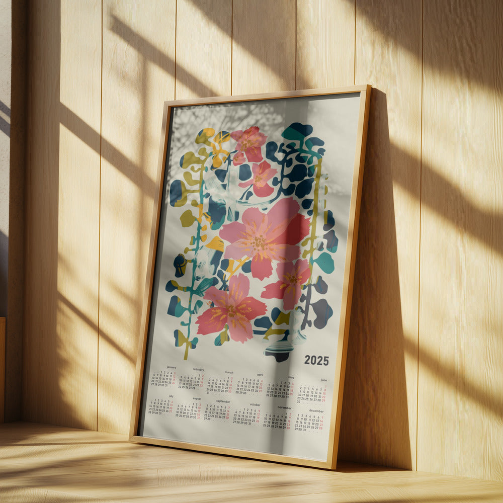 Kalender 2025 bunte Orchidee | Poster