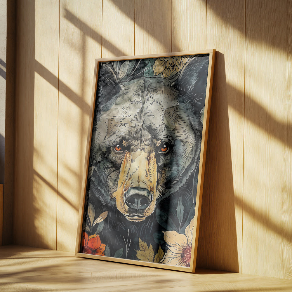 Tierbär Aquarell Tierkunst 9 | Poster