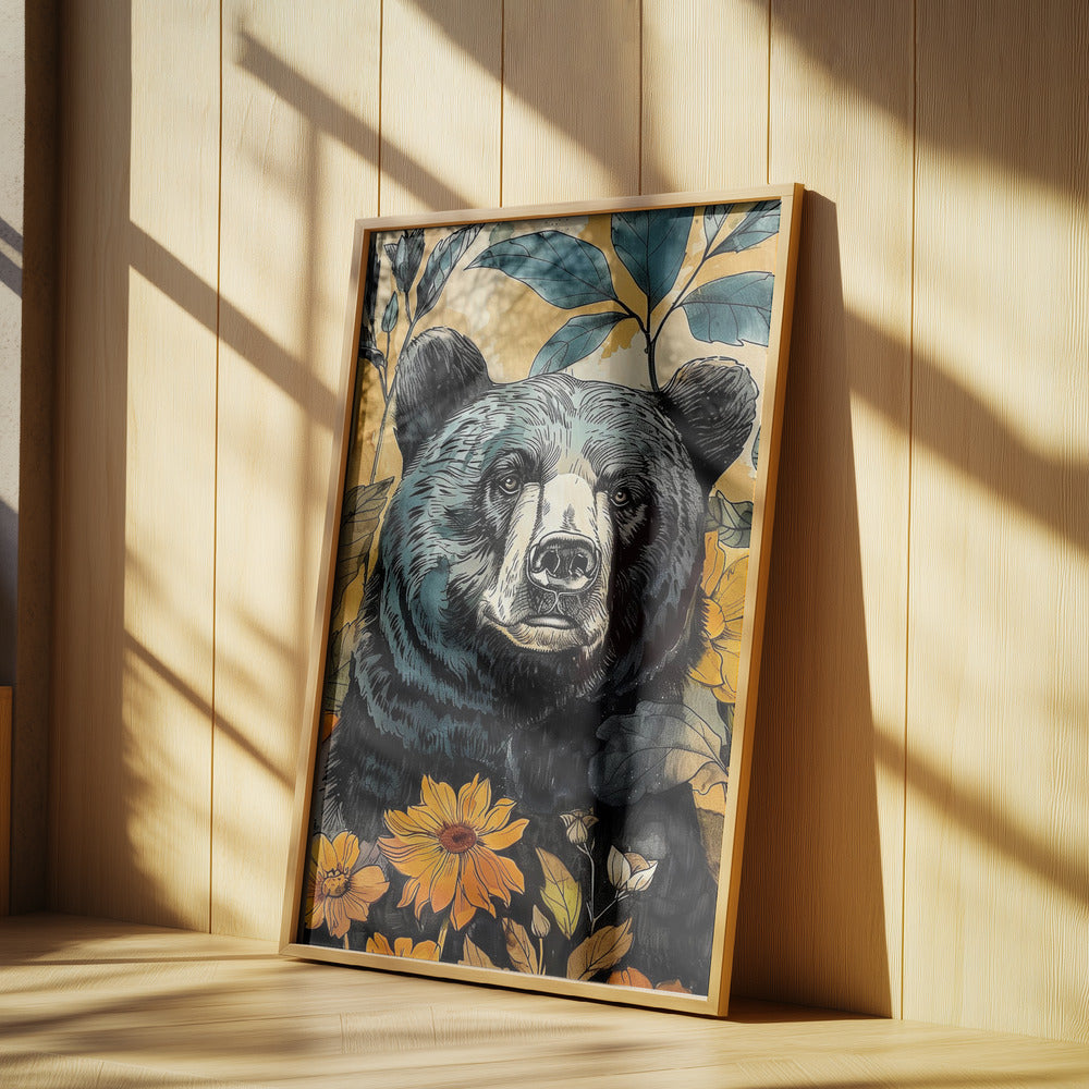 Tierbär Aquarell Tierkunst 7 | Poster