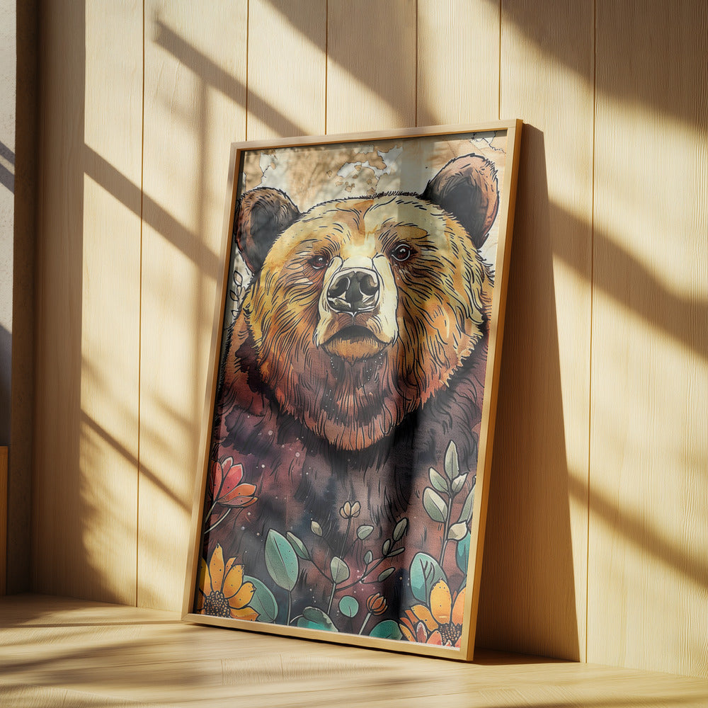 Animal Bear Watercolor Animal Art 5 | Poster