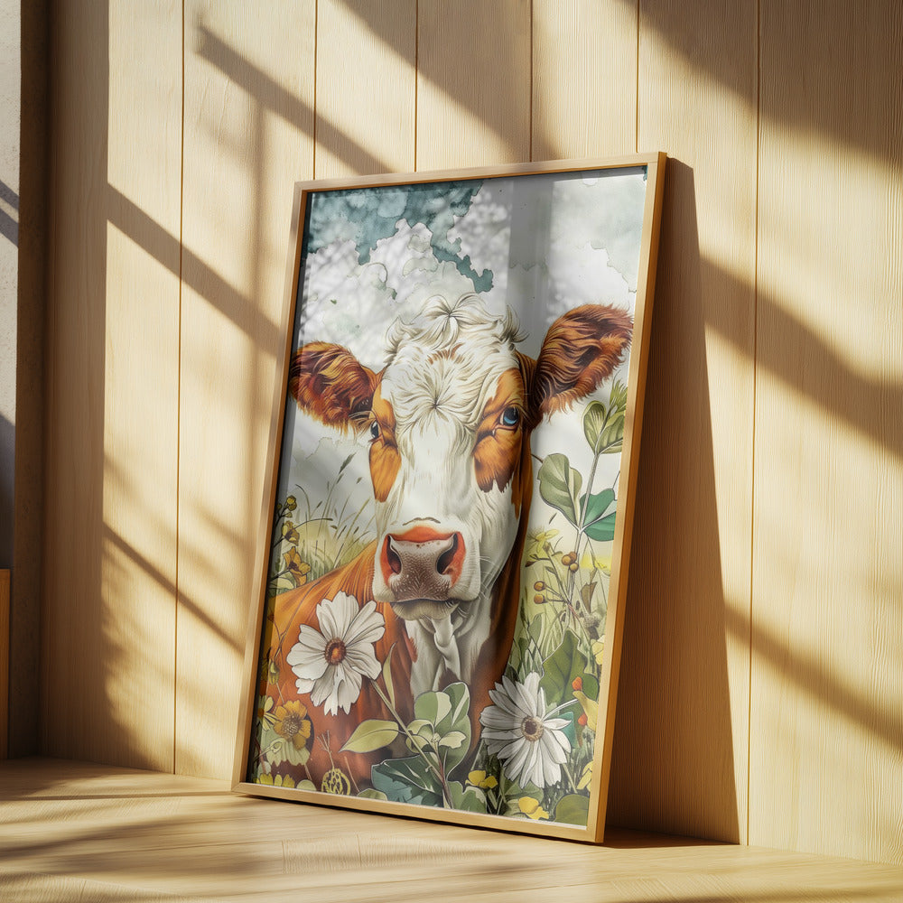 Kuh Aquarell Tierkunst 2 | Poster