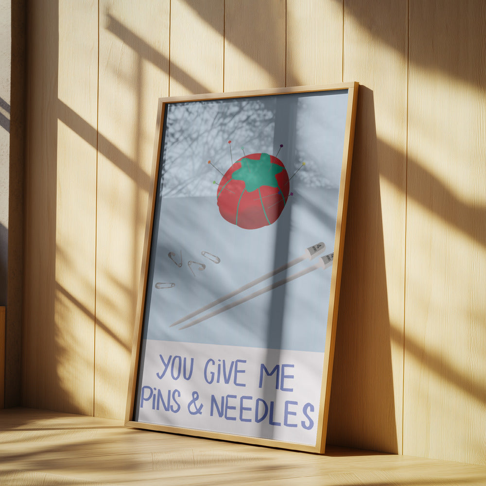 pistelyä ja neulasten näppyjä Julisteet - Taidevedokset