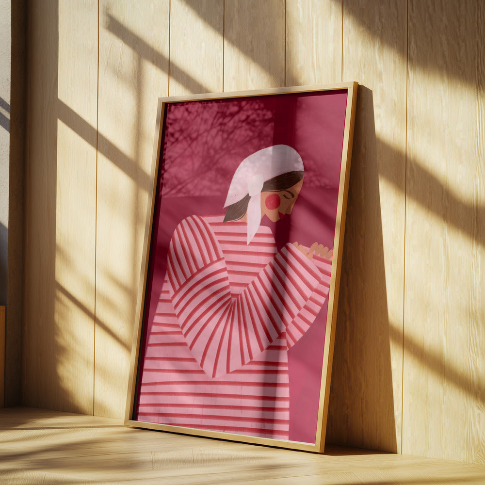The Woman With the Red Stripes | Poster