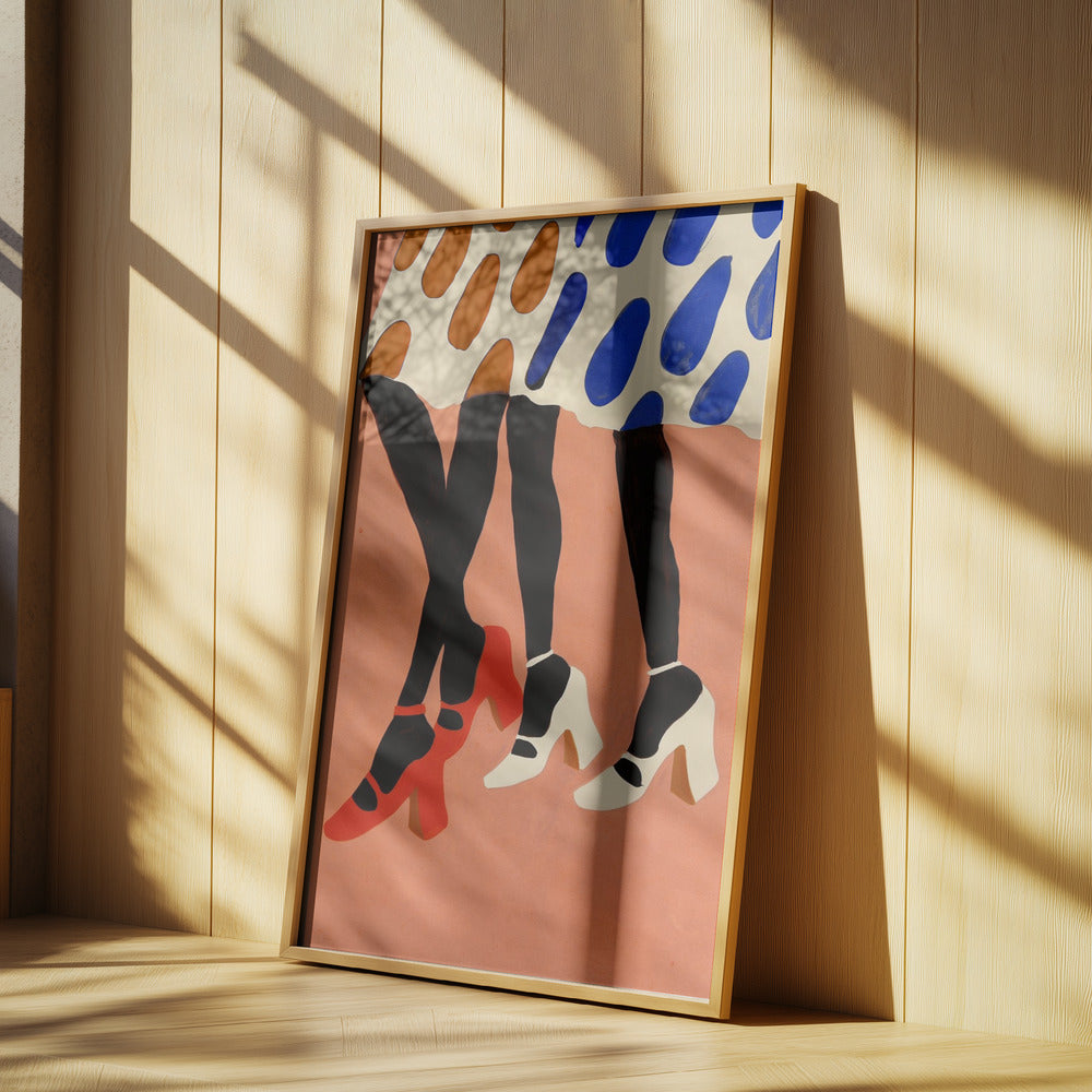 Gepunktete Schritte | Poster