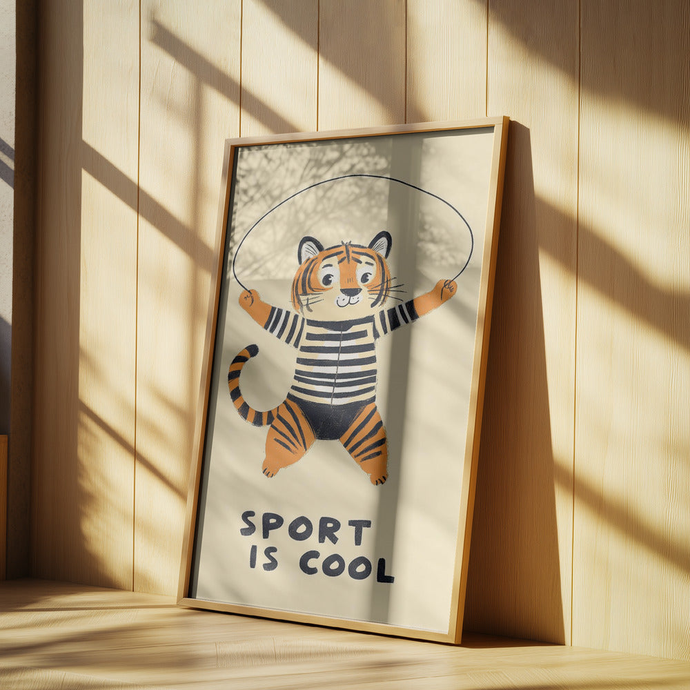 Springender Tiger-Spaß | Poster