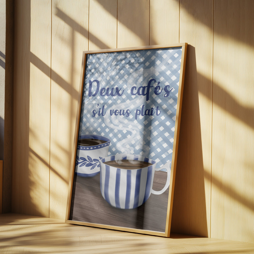 Zwei Kaffee bitte | Poster