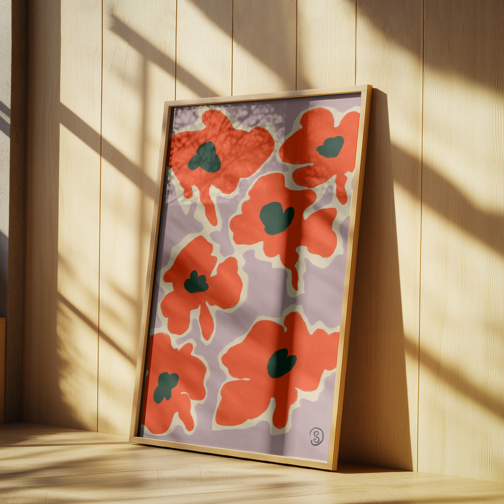 Lebendige Mohnblumen | Poster